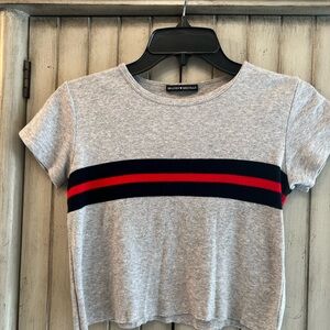 Brandy Melville Heather Gray Baby T Shirt